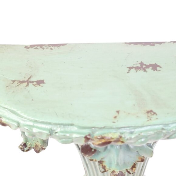 Hobby Lobby Dark Seafoam Color Distressed Rococo-Style Mounted Shelf - Picture 6 of 8